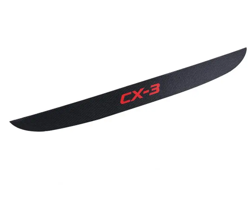 Углеродное волокно узор PU Задний бампер протектор багажника Наклейка для Mazda CX3 CX-3 аксессуары для стайлинга автомобилей