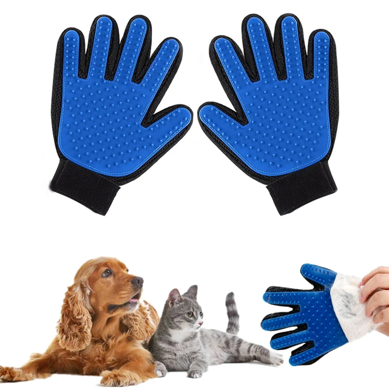 Pet Dog Hair Brush Comb Glove For Pet Cleaning Massage Deshedding Cat