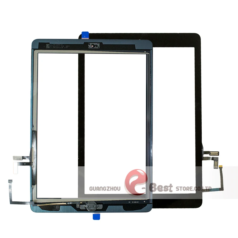 10 шт./партия DHL для ipad Air 1(ipad 5) сенсорный экран дигитайзер Верхняя внешняя стеклянная панель Repait части