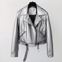 European and American Style font b Women b font Biker Air font b Leather b font