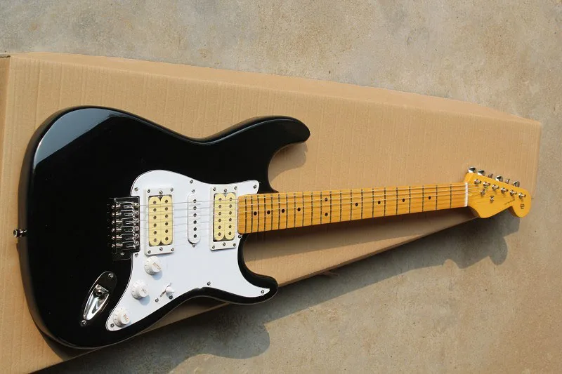 Бесплатная доставка F Stratocaster ST HSH Эрик Клэптон Подпись Блэки Электрогитары 15-9 |