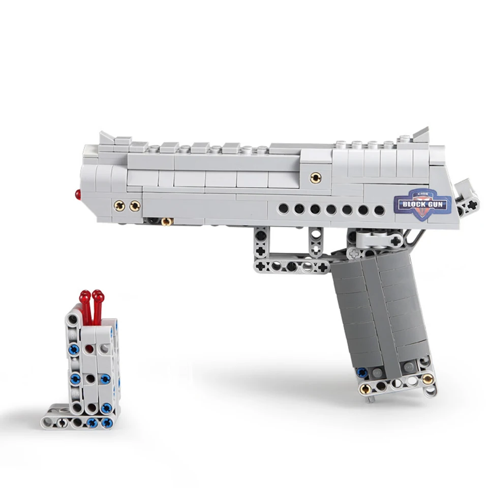 

Technic Desert Eagle Toy Building Block Pistol Can Fire Bullets Child Boy Gift
