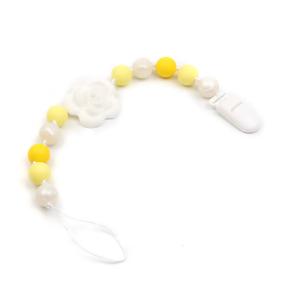 TYRY.HU Paicifier Chain Holder For Nipples baby chew toys Silicone teething pacifier clips Personalized Silicone Chain