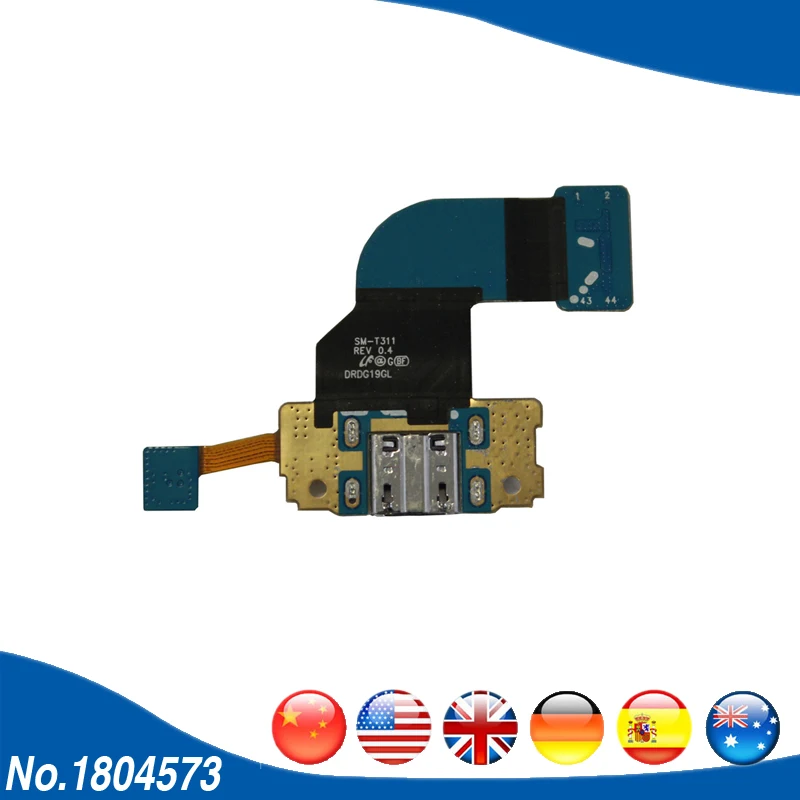 For Samsung Tab 3 8.0 T311 SM T311 3G USB Dock Connector Flex Cable