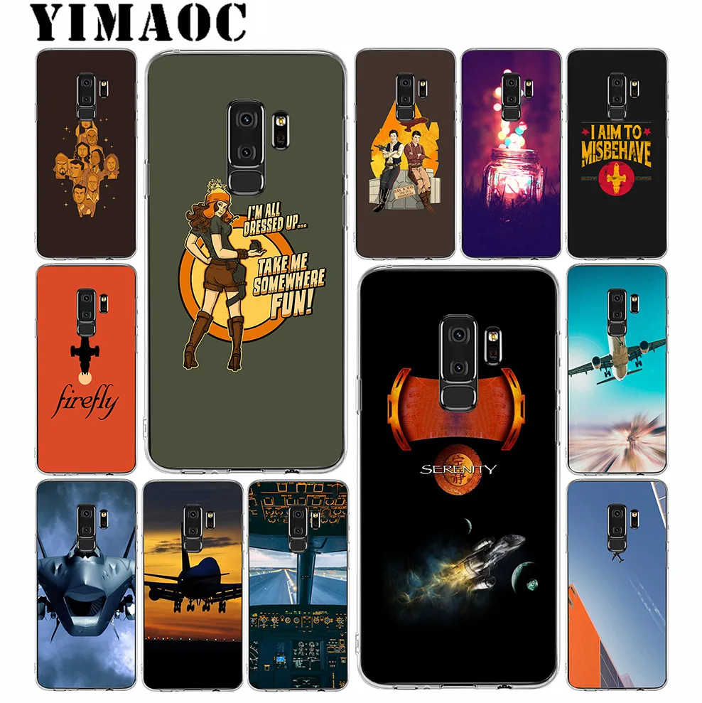 YIMAOC Firefly воздушные Airplan Мягкий силиконовый чехол для samsung Galaxy S10 S10E S9 S8 плюс S7 S6 Край