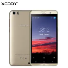 XGODY X22 3G Unlock Dual Sim Card Touch Mobile Phone MT6580M Quad Core 1G+8G Smartphone 5.0 Inch Android 5.1 Cellphone 2000mAh
