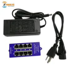 24 В гигабитный пассивный 4 порта PoE инжектор 802.3Af мощность по Ethernet с 24 в 60 Вт адаптер питания для сети MikroTik беспроводной AP
