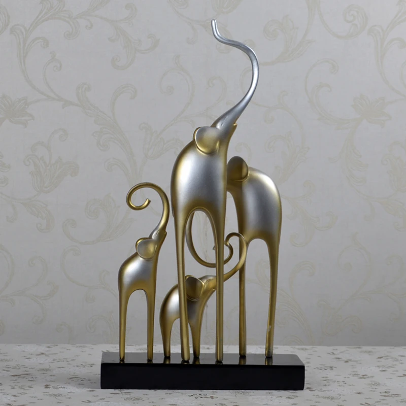 Moderne Kurze Wohnzimmer Studie Elephant Skulpturen Harz 4 Elefanten Figur Dekoration Handwerk Kreative Abstrakte Skulpturen Sculpture Resin Sculpture Abstractsculpture Decorative Aliexpress