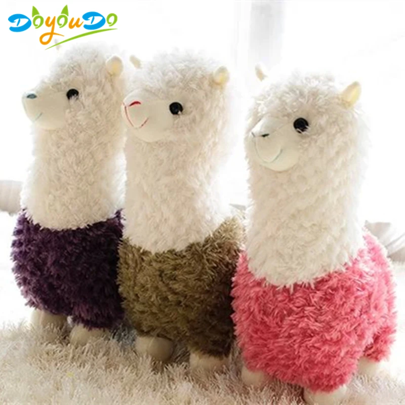 Милая плюшевая Alpacasso игрушка мягкие Животные куклы-альпаки Kawaii лама пакос мультфильм Детские куклы Brinquedos 20/35/45 см