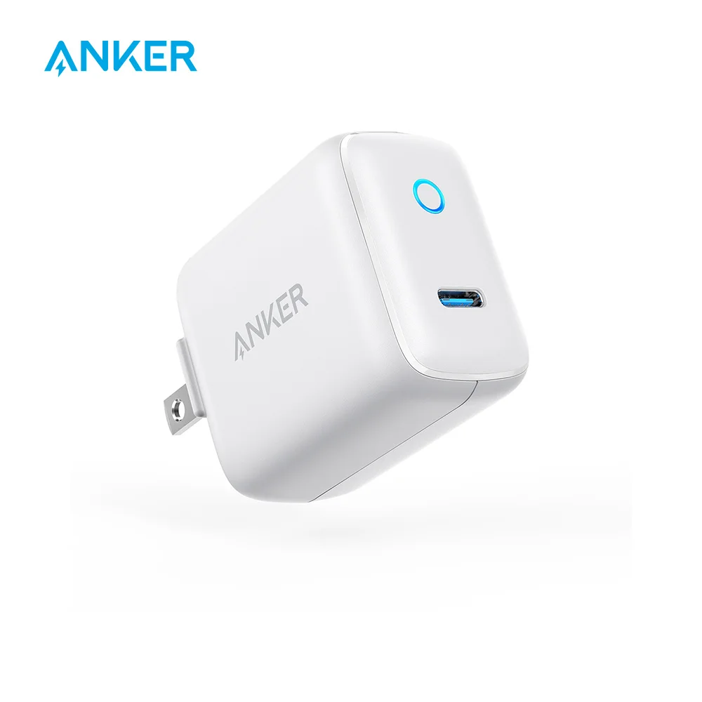 Anker USB C настенное зарядное устройство, 15 Вт PowerPort C 1 type C зарядное устройство, супер компактный светодиодный индикатор, для iPhone, iPad Pro, Galaxy, Pixel и т. Д