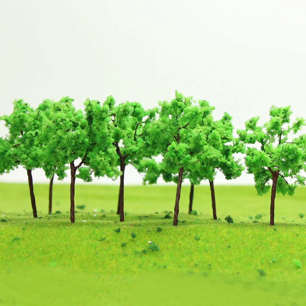 50PCS Iron wire Model Trees TT N 4.5cm model railroad trees 4524