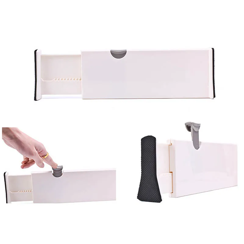 

Portable Plastic Drawer Separator& Bedroom Organizer& Expandable Kitchen Storage Drawer Divider