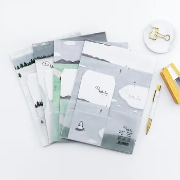 

9Pcs/Set 3 Envelopes + 6 Writting Paper Retro Nordic Series Envelope For Gift Korean Stationery