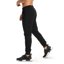 Для мужчин джоггеры эластичный пояс с Drawstring Joggers мужской Pantalon Homme мягкие днища Pocket Jogger Pants Спортивная карманами привлекает