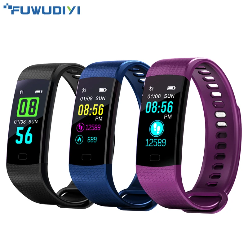 

FUWUDIYI Y5 Fitness Bracelet Smart Wristbands Heart Rate Monitor Blood Pressure Fitness Tracker Smart Bracelet Color Screen Band