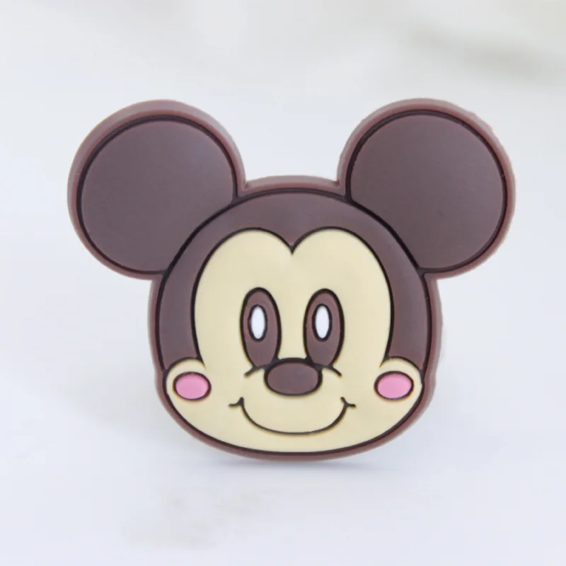 15Pcs/Lot PVC Cartoon Shoe Decorations Kawaii Mickey Minnie Shoe Charms Accessories Fit Children's Gifts/Croc/Wristband/JIBZ D36