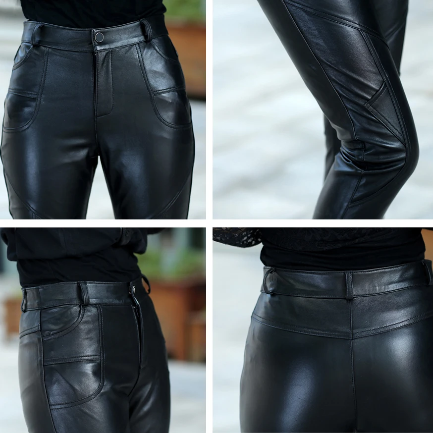 Female Genuine Leather Pants 2013 Slim Sheepskin Genuine Leather Tight Pencil Pants Female Genuine Leather Pants 2013 Slim Sheepskin Genuine Leather Tight Pencil Pants