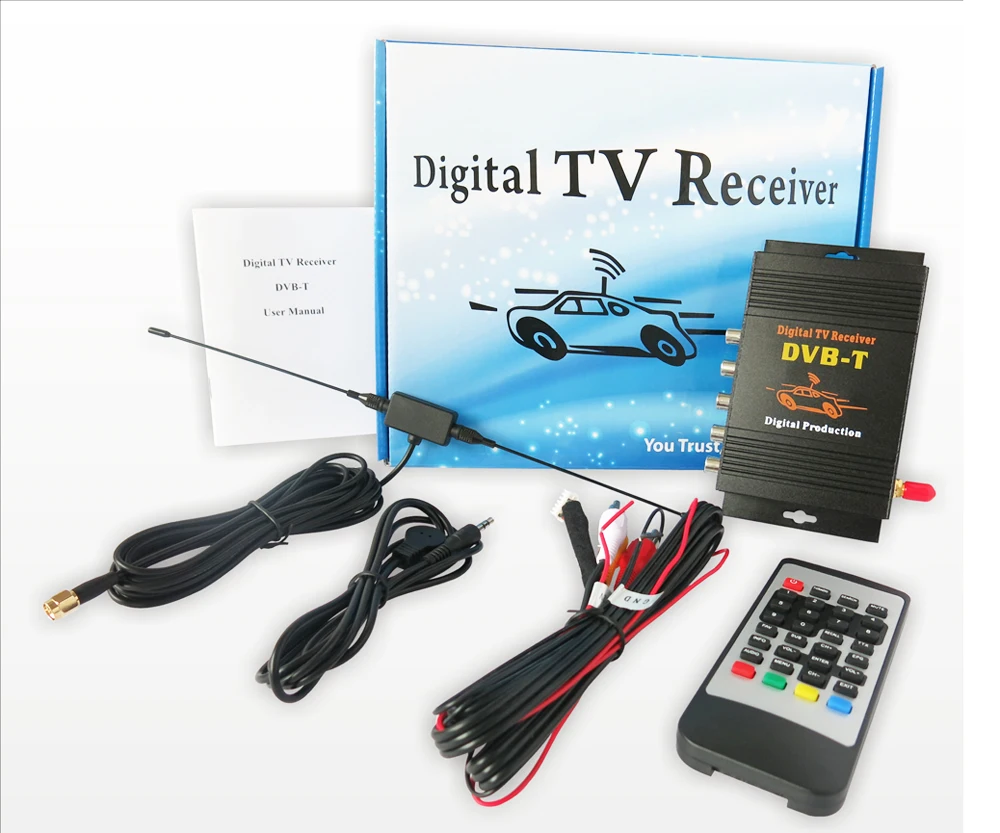 krando car digital TV box DVB-T with one antenna (2)