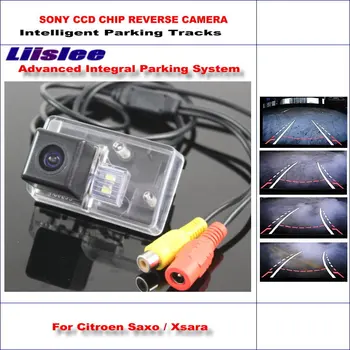 

Liislee For Citroen Saxo / Xsara Rear Camera Intelligent Parking Tracks Back Reverse / Dynamic Guidance Tragectory