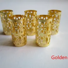 20 шт-60 шт Золотые/серебряные/Цветные Полые Регулируемые микро-волосы дреды бусины кольца клипсы манжеты для волос аксессуары