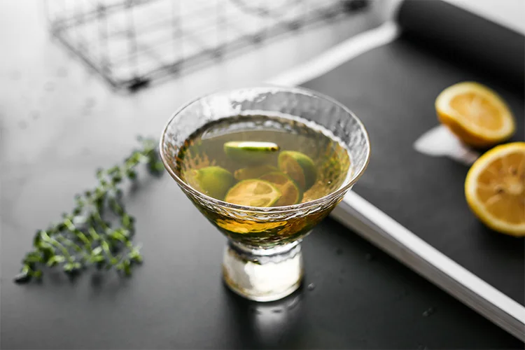 Японский стиль матовое стекло Прозрачная чаша, десертная фруктовая чаша мороженое холодный напиток чашка коктейльное стекло японский стиль