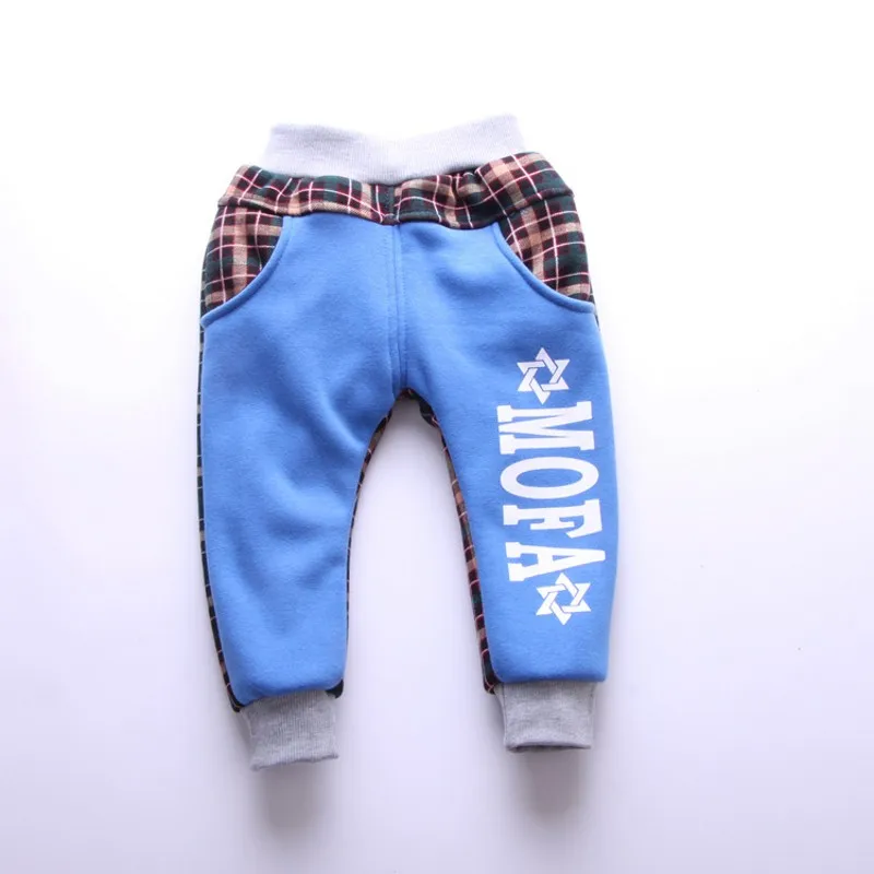 Children's harem pants 2016 autumn and winter plus velvet thick warm