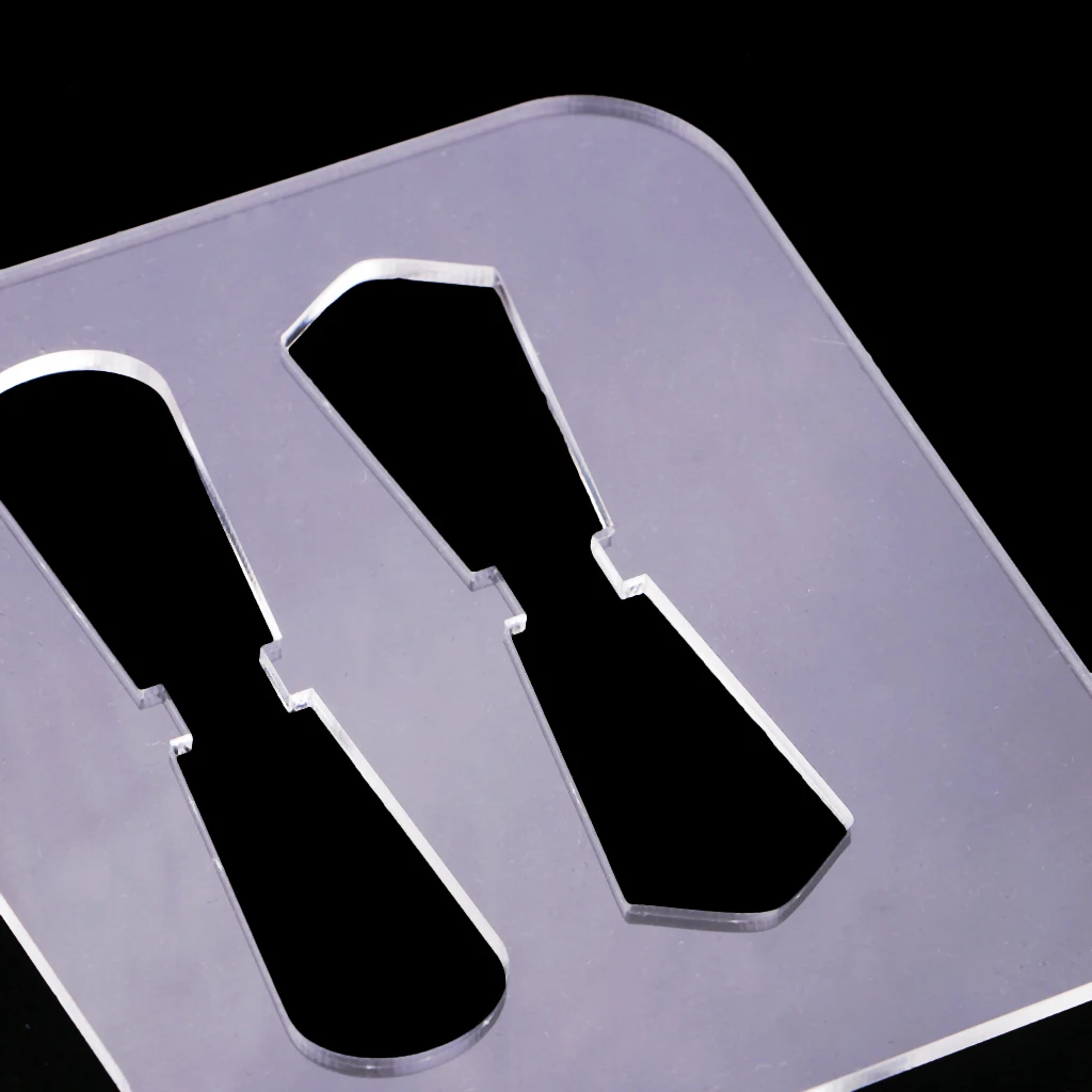 DIY Leather Craft Acrylic Pattern Stencil Template for Zipper Pulls Sliders
