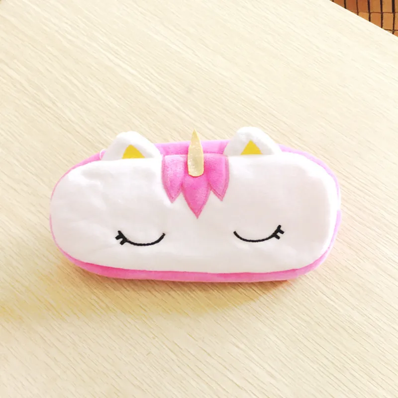 20 см мягкий плюшевый Чехол Карандаш сумка кошелек брелок Kawaii Единорог животное