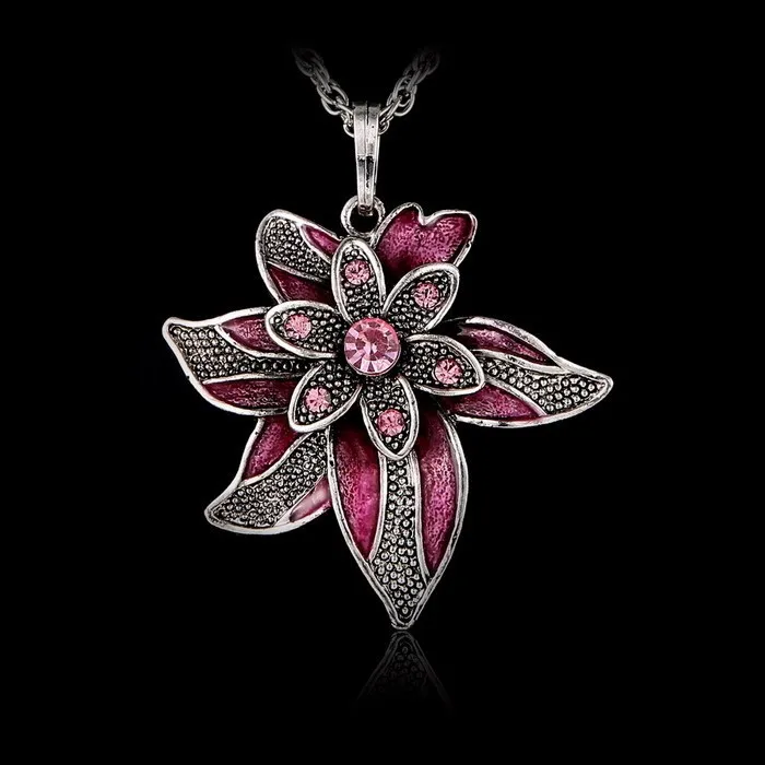 Fiori-nella-primavera-del-2015-del-Foglio-di-Fascino-Vintage-Cristalli-Del-Pendente-Collana-Lunga-Catena (2)