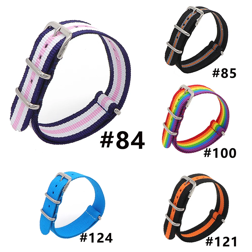 

Wholesale 18mm 20mm 22mm Optional Colors Military Replacement Bracelet Belt Bracelet NATO Woven Nylon Bracelets