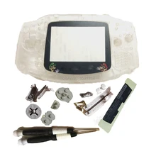 Новое поступление полный набор транспарант цвет пластиковый корпус для CartoonMario экран объектив подходит GameBoyAdvance GBO Замена DMG игра