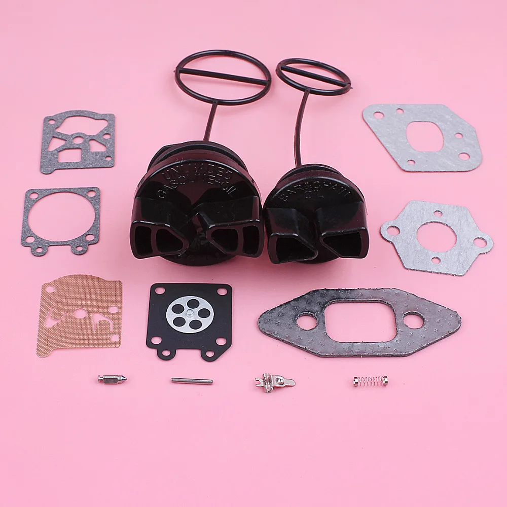 Carburetor Carb Gasket Repair Kit For Partner 350 351 370 Fuel Oil Tank Cap Chainsaw Replacement Spare Part
