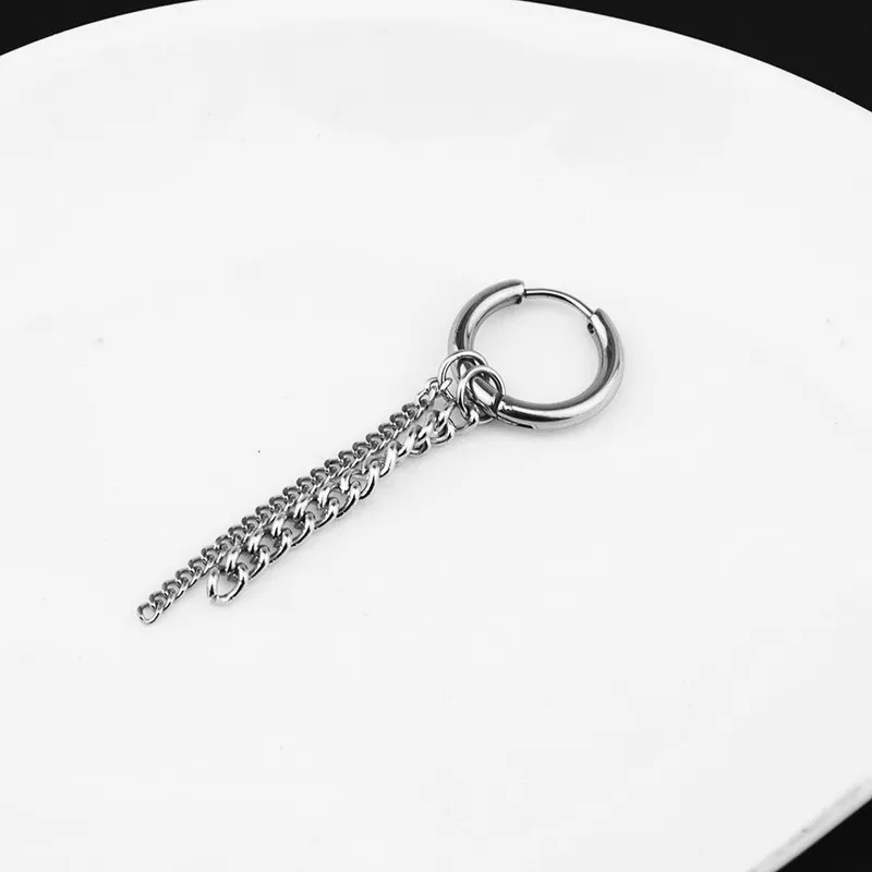 Серьги гвоздики с кисточками в Корейском стиле для мужчин и