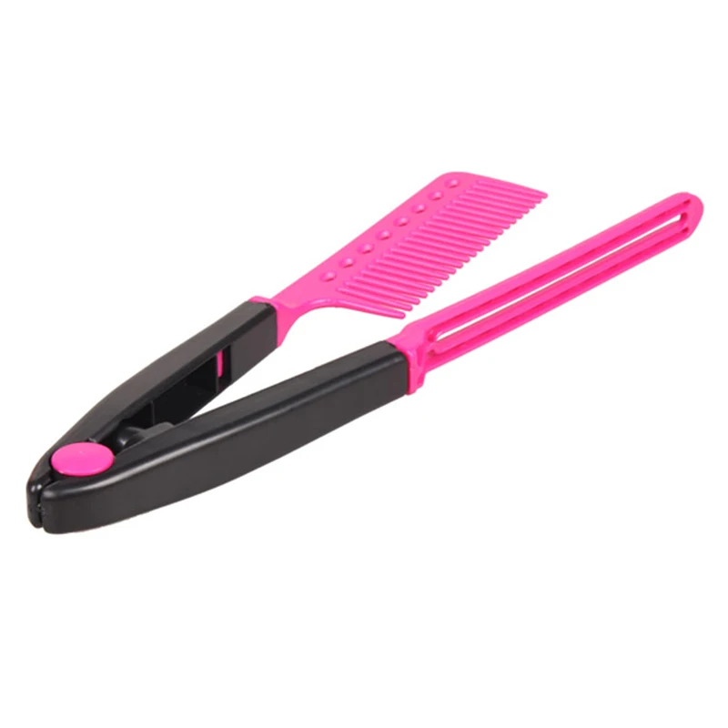 

Hair Straightener Comb V Type Salon DIY Hairdressing Styling Tool Hot Mdf