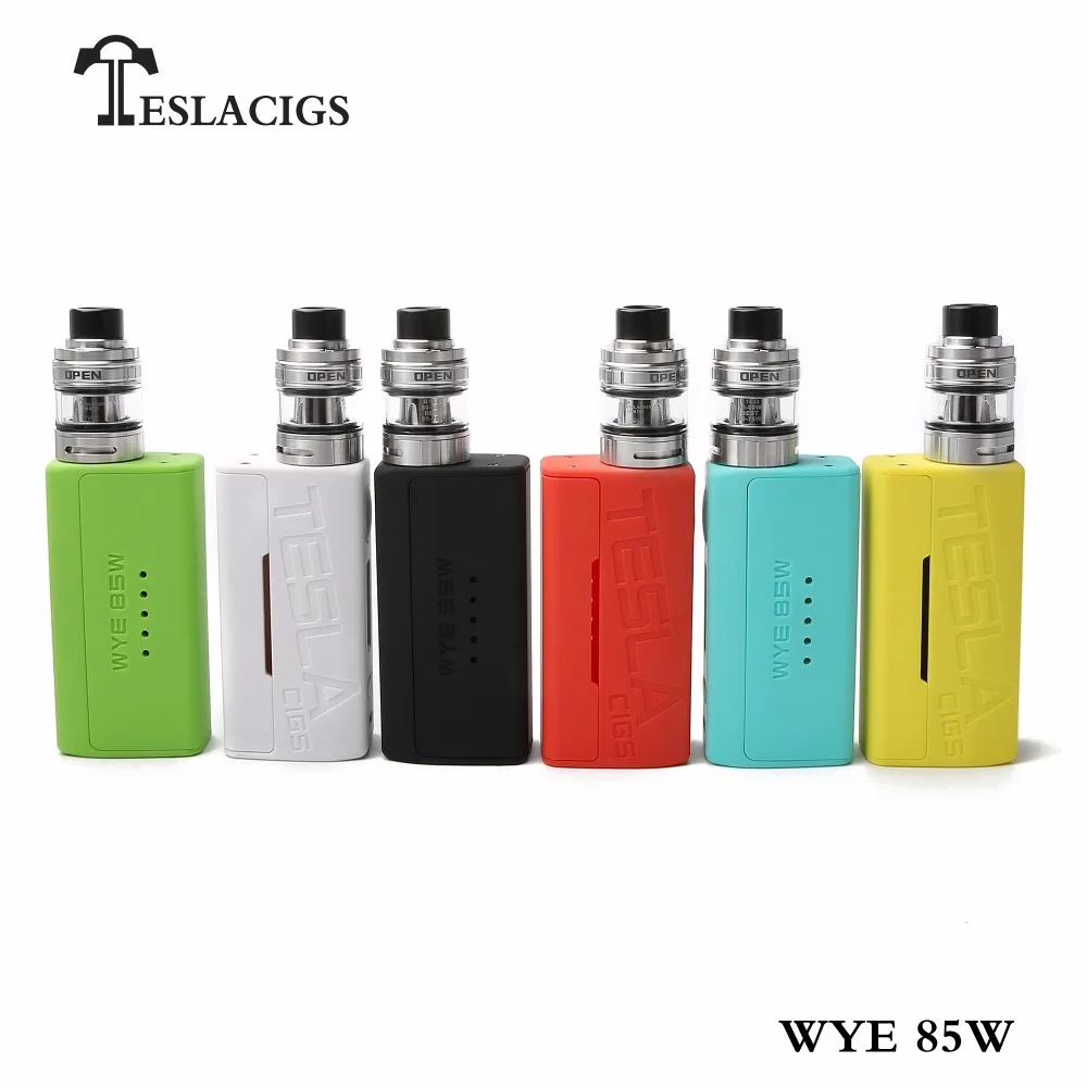 

Electronic Cigarette Kit TESLACIGS WYE 85W Box Mod with 2ml H8 Mini Vape Tank Temperature Control with OLED Display