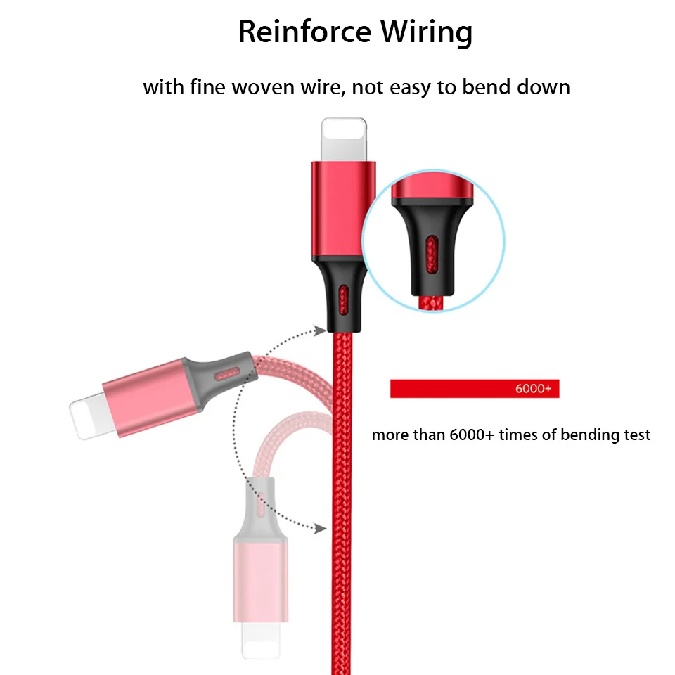 AIFFECT 3 в 1 Micro USB кабель type C 8 Pin мульти зарядное устройство для iPhone Xiaomi samsung мобильный