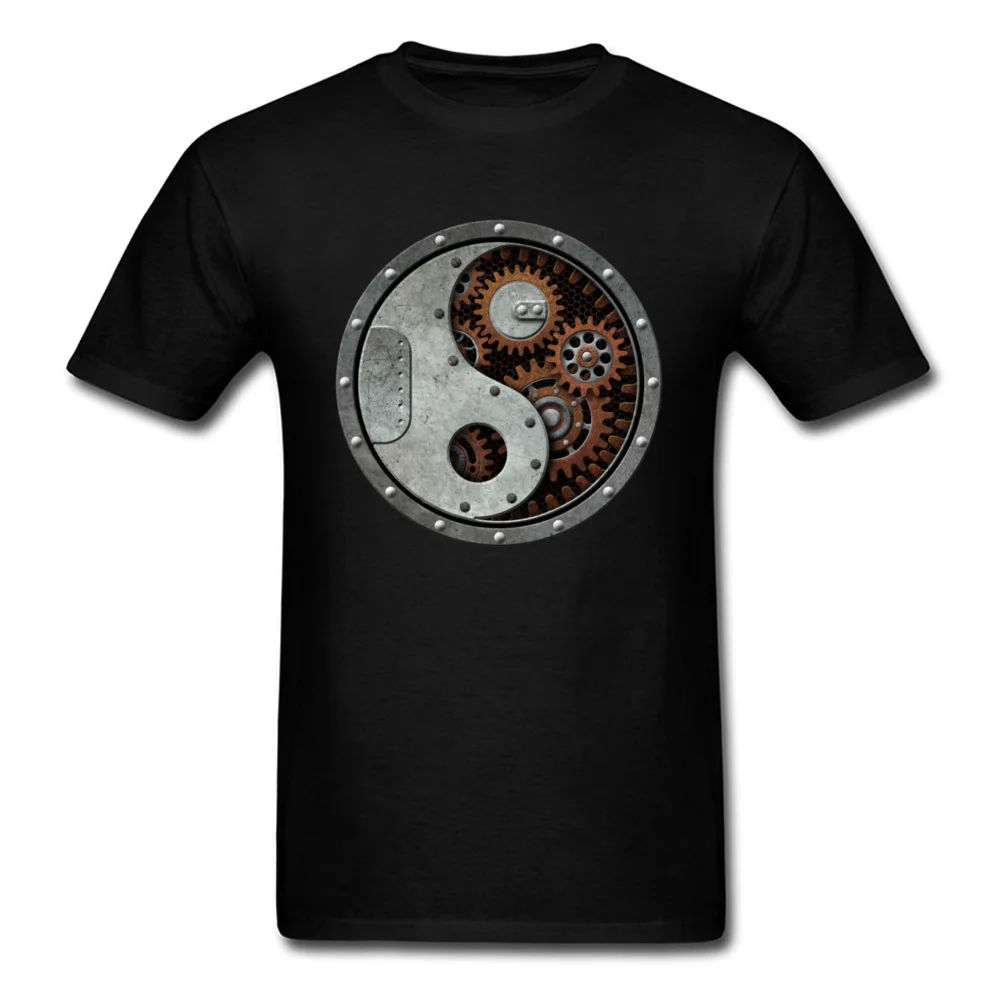 Industrial Steampunk Yin Yang_black