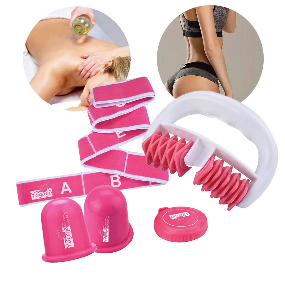

Drop ShipThe Body Shaper Set Against Cellulite Massage Roller Suction Cup And ElasticBand With Triple Power Against Orange Skin1