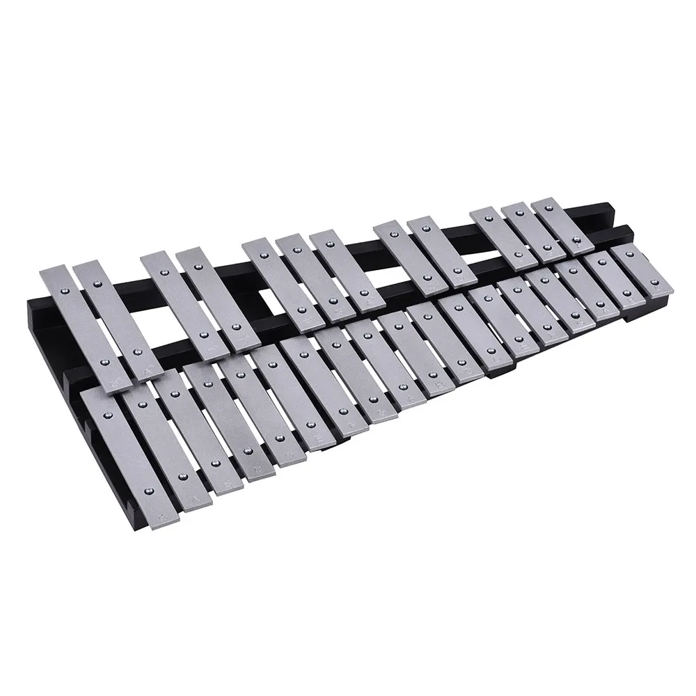 Складной деревянный ксилофон Glockenspiel 30 нот рама алюминиевые прутки развивающий