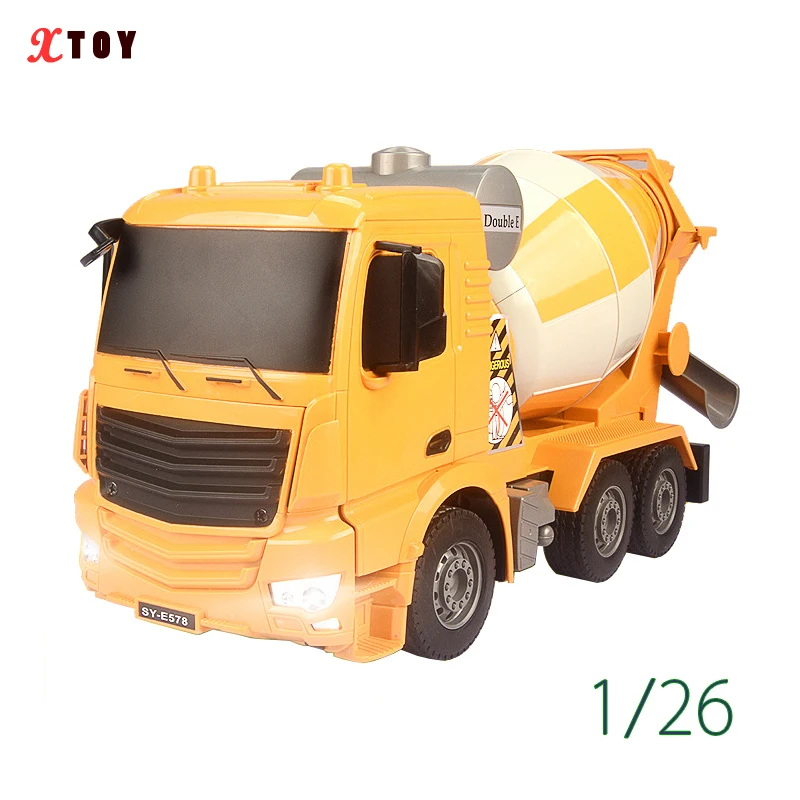 RC Truck 2.4G Remote Control Machine 1:26 Radio Controlled Car with battery Cement Mixer Dump Truck Model Toys