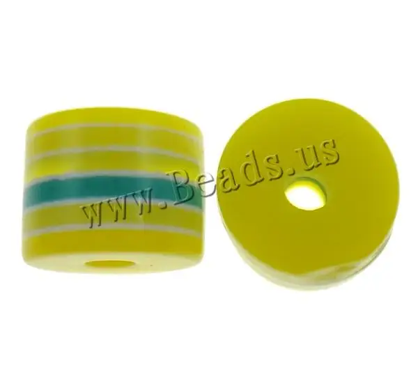 Free shipping!!!Striped Resin Beads Jewelry Fashion Column yellow 8x6mm Hole:Approx 2mm 1000PCs/Bag Sold By Bag | Украшения и