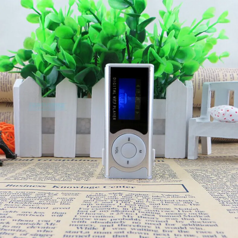 Блестящий мини MP3 плеер с ЖК экраном и клипсой USB 16 ГБ внешний Micro SD для MP3/WMA