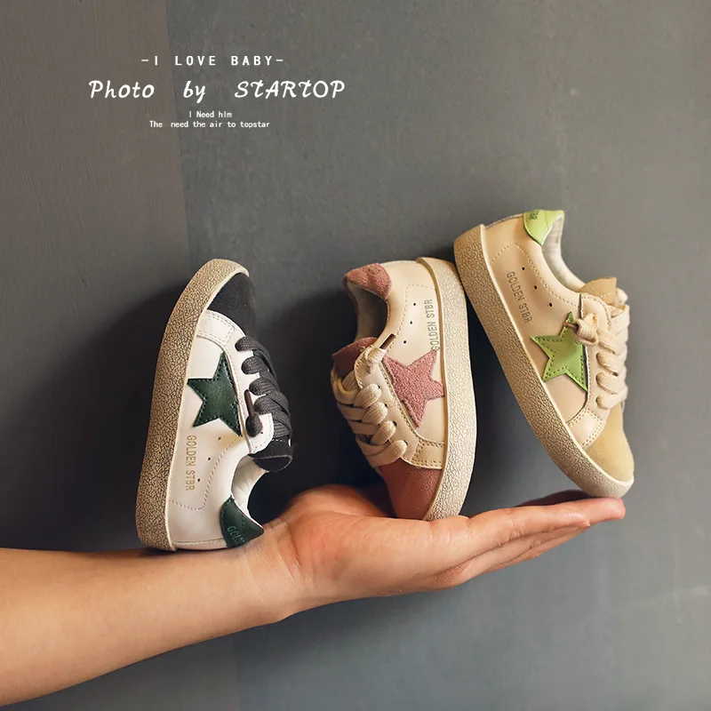 

2019 New Arrival Autumn Star Dirty Kids Casual Shoes Boys Girls Soft-soled Baby Sports Shoes