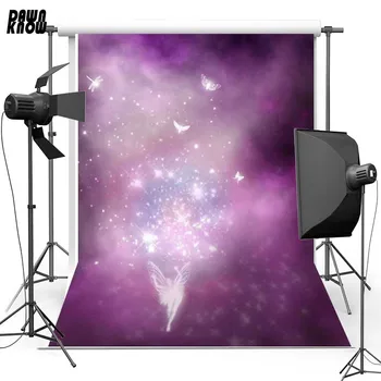 

DAWNKNOW Violet Shimmer Wall New Flannel Photography Background For Kids Vinyl Backdrop For Child Photo Studio F460