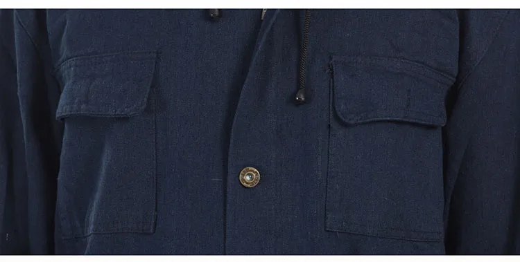 Men Work Clothing Long Sleeve Large Size Denim Overalls High Quality Hooded Dust-proof Welding Auto Repair Protective Coveralls (13)