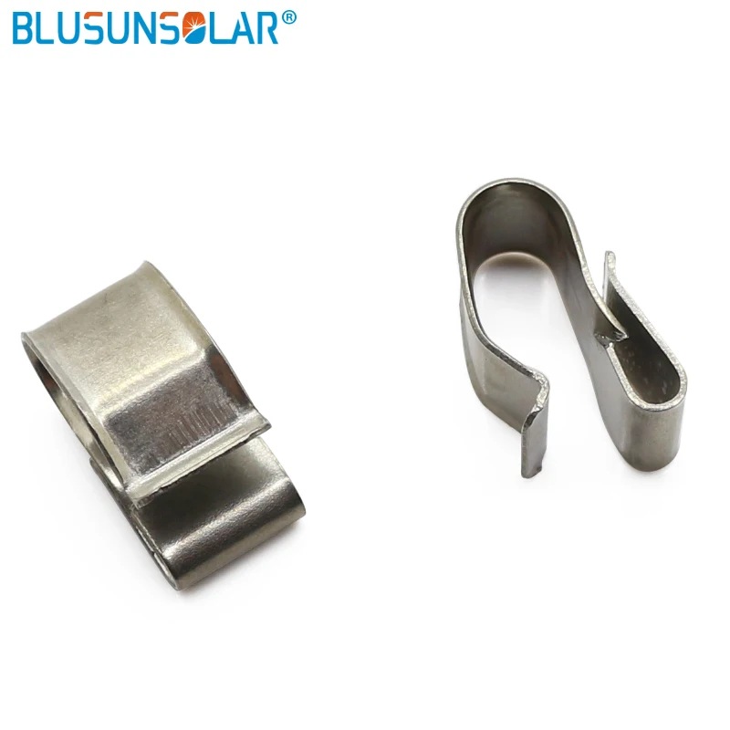 

50pcs/lots hot selling high quality 1.5mm-2.0mm x 4mm 304 material PV cable clips system mounting installation