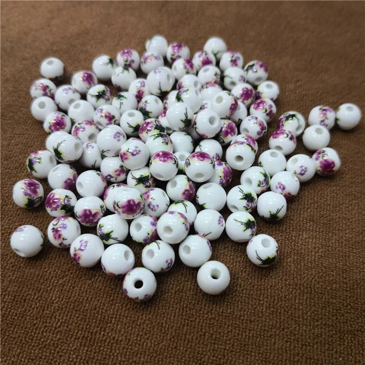 4  30pcs Ceramic Beads Diy Bracelet Necklace Jewelry Making 8mm Chinese Style Blue And White Porcelain Beads Hand Made Accessories