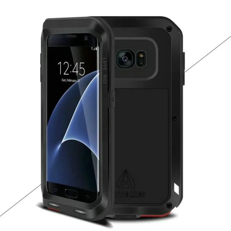 

For Samsung Galaxy S7 edge Original LOVE MEI Extreme Powerful life Shockproof Dustproof Anti Fall Protect Proof Metal Cover Case