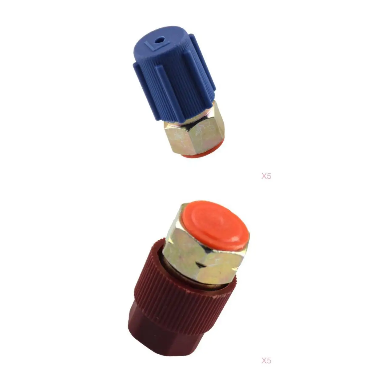 10 Piece Air Conditioning  R-12 to R-134a Retrofit Conversion Adapter High and Low Side Quick Disconnect Auto AC Charging Kit