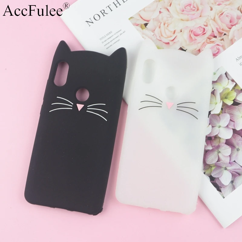 

3D Cartoon Glitter Cat Silicone Phone Case for Huawei P30/ P30 Lite / P30 Pro Bearded Cat Soft Cover